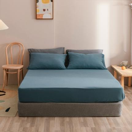 91家纺网 家纺一手货源 找家纺 （总）简煦 2025新款全棉针织棉印染纯色单床笠