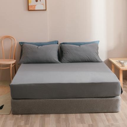 91家纺网 家纺一手货源 找家纺 （总）简煦 2025新款全棉针织棉印染纯色单床笠