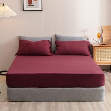 91家纺网 家纺一手货源 找家纺 （总）简煦 2025新款全棉针织棉印染纯色单床笠