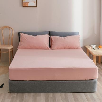 91家纺网 家纺一手货源 找家纺 （总）简煦 2025新款全棉针织棉印染纯色单床笠