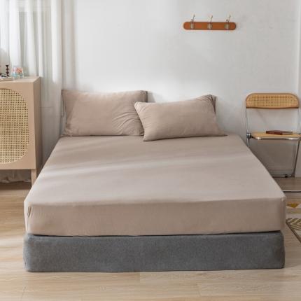 91家纺网 家纺一手货源 找家纺 （总）简煦 2025新款全棉针织棉印染纯色单床笠