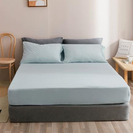 91家纺网 家纺一手货源 找家纺 （总）简煦 2025新款全棉针织棉印染纯色单床笠