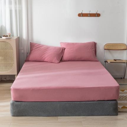 91家纺网 家纺一手货源 找家纺 （总）简煦 2025新款全棉针织棉印染纯色单床笠