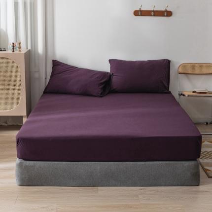 91家纺网 家纺一手货源 找家纺 （总）简煦 2025新款全棉针织棉印染纯色单床笠