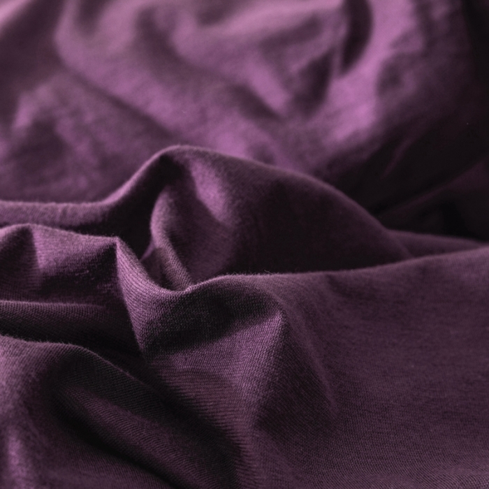 91家纺网 家纺一手货源 找家纺 简煦 2025新款针织印染纯色四件套 印-深紫