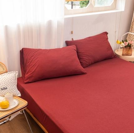 91家纺网 家纺一手货源 找家纺 （总）简煦 2025新款全棉针织印染纯色单床单