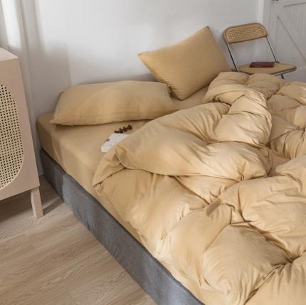 91家纺网 家纺一手货源 找家纺 （总）简煦 2025新款全棉针织印染纯色单床单