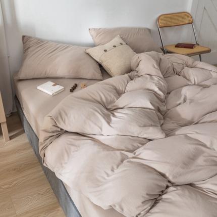 91家纺网 家纺一手货源 找家纺 （总）简煦 2025新款全棉针织印染纯色单床单