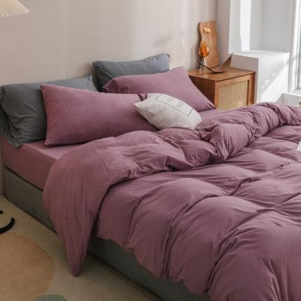 91家纺网 家纺一手货源 找家纺 （总）简煦 2025新款全棉针织印染纯色单床单