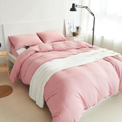 91家纺网 家纺一手货源 找家纺 （总）简煦 2025新款全棉色纺针织棉条纹纯色四件套系列2