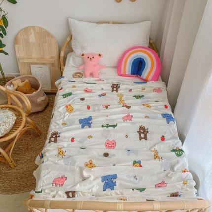 91家纺网 家纺一手货源 找家纺 星期八 2021新款凉感毯 动物园