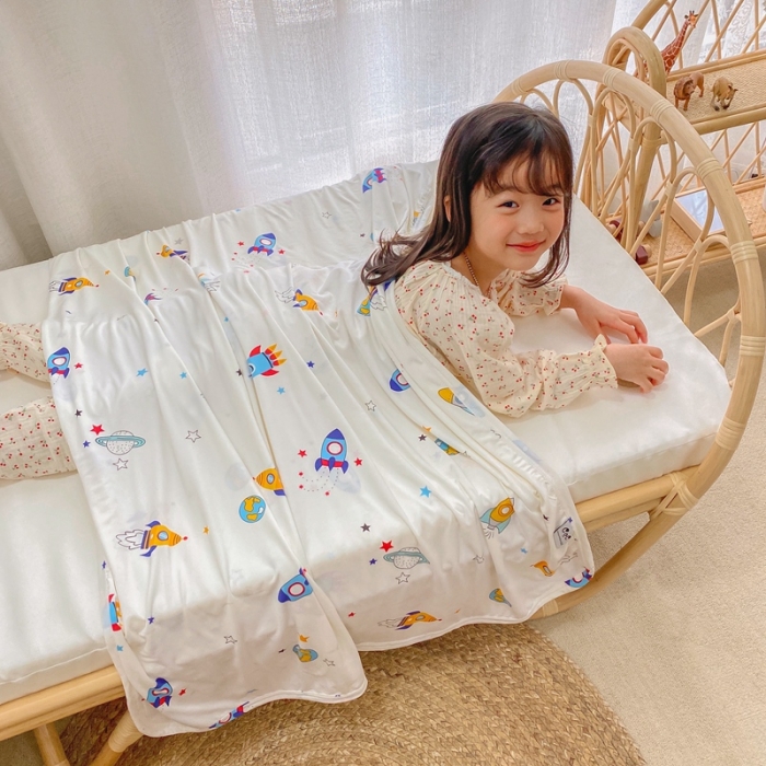 91家纺网 家纺一手货源 找家纺 星期八 2021新款凉感毯 星球