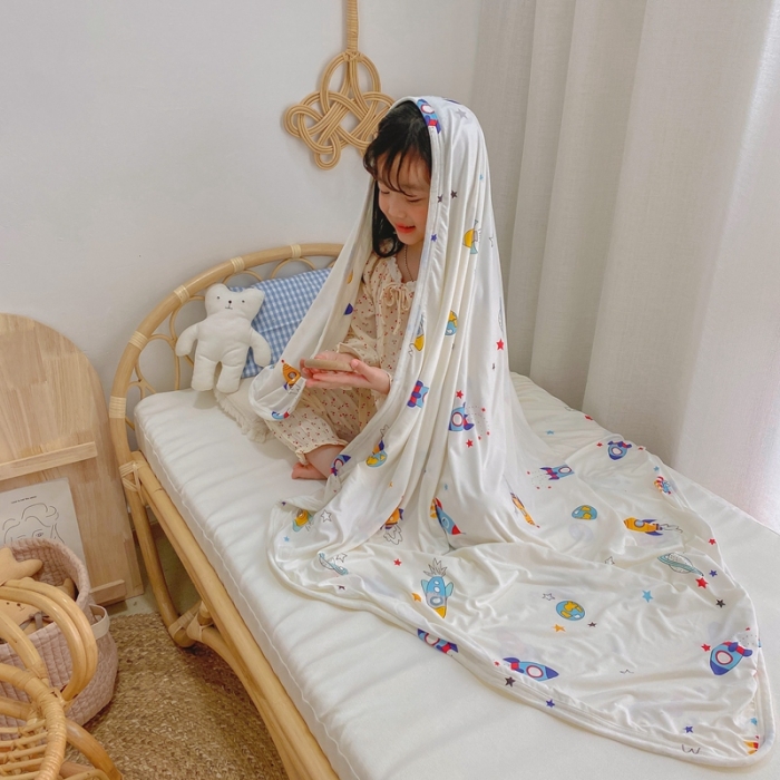 91家纺网 家纺一手货源 找家纺 星期八 2021新款凉感毯 星球