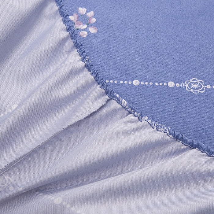 91家纺网 家纺一手货源 找家纺 纽缦 2021新款冰丝凉席三件套床笠款 满庭芳紫