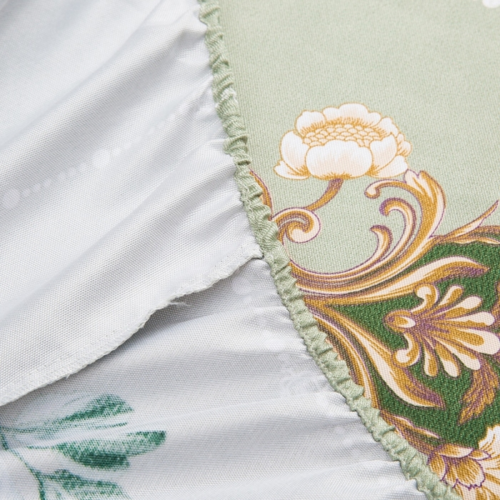 91家纺网 家纺一手货源 找家纺 纽缦 2021新款冰丝凉席三件套床笠款 满庭芳绿