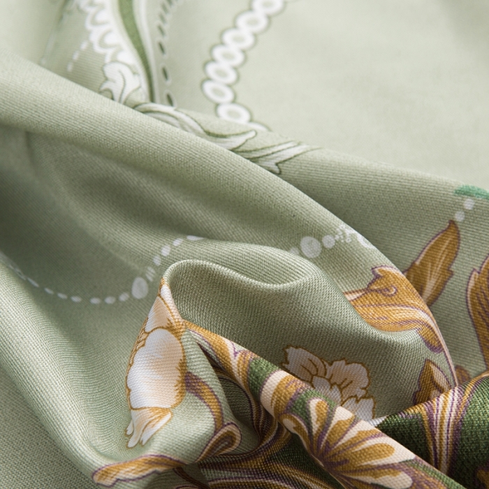 91家纺网 家纺一手货源 找家纺 纽缦 2021新款冰丝凉席三件套床笠款 满庭芳绿