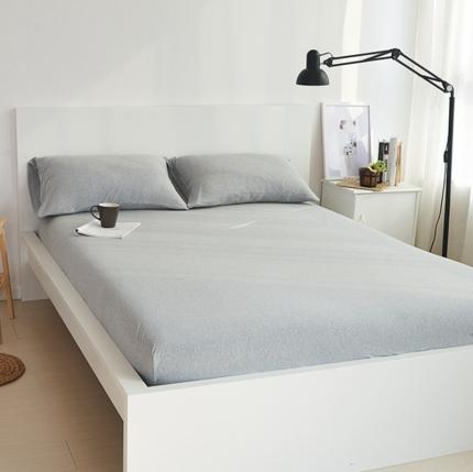 91家纺网 家纺一手货源 找家纺 （总）简煦2025新款全棉色纺针织棉条纹纯色四件套系列1单床笠