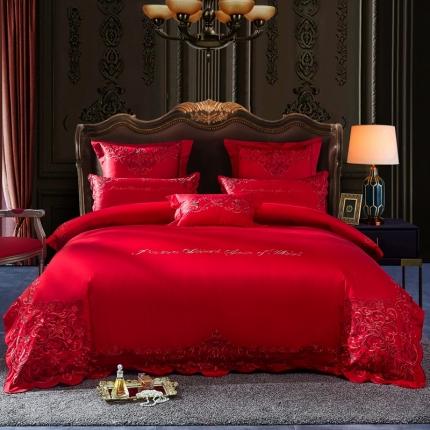 91家纺网 家纺一手货源 找家纺 （总）高大尚婚庆馆 2023春夏新品 贡缎长绒棉系列