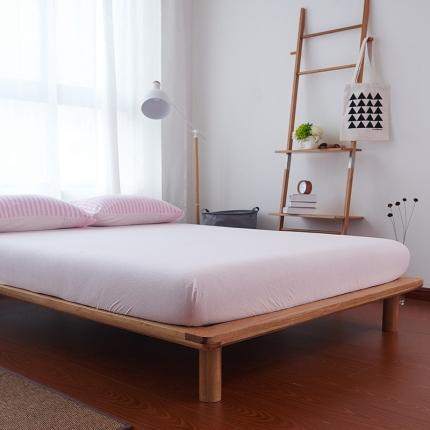 91家纺网 家纺一手货源 找家纺 （总）简煦2025新款全棉色纺针织棉条纹纯色套件系列4单床笠