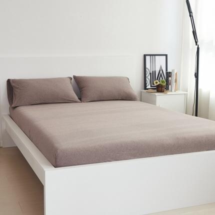 91家纺网 家纺一手货源 找家纺 （总）简煦2025新款全棉色纺针织棉条纹纯色套件系列4单床笠