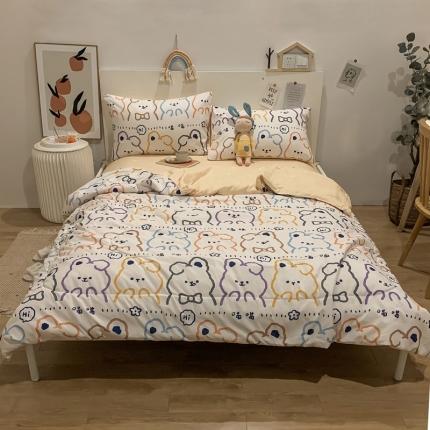 91家纺网 家纺一手货源 找家纺 （总）2021新款长绒棉夏被四件套