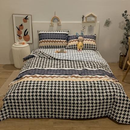 91家纺网 家纺一手货源 找家纺 （总）2021新款长绒棉夏被四件套