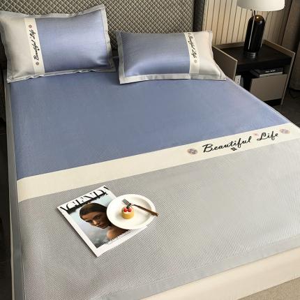 91家纺网 家纺一手货源 找家纺 （总）懒猫 2021马卡龙冰藤席凉席