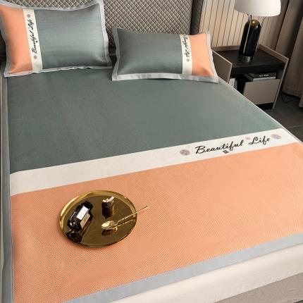 91家纺网 家纺一手货源 找家纺 （总）懒猫 2021马卡龙冰藤席凉席