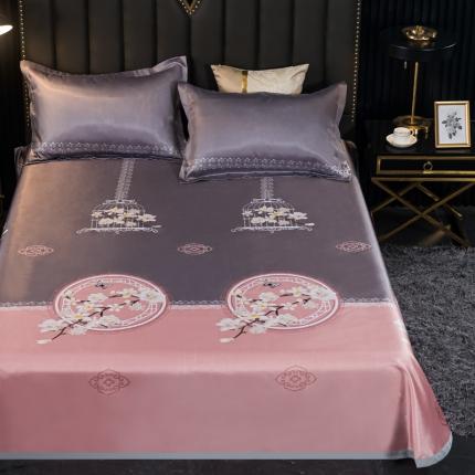 91家纺网 家纺一手货源 找家纺 （总）青竹苑 2021冰丝席床单款可水洗折叠天丝空调席三件套