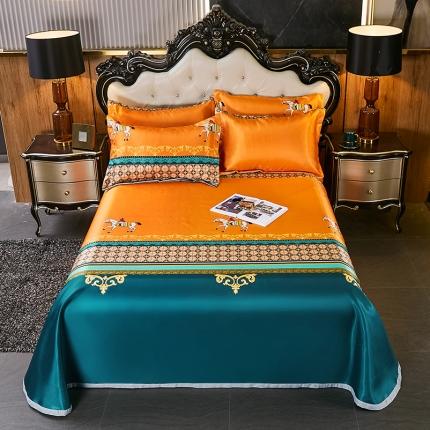 91家纺网 家纺一手货源 找家纺 （总）青竹苑 2021冰丝席床单款可水洗折叠天丝空调席三件套