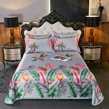 91家纺网 家纺一手货源 找家纺 （总）青竹苑 2021冰丝席床单款可水洗折叠天丝空调席三件套