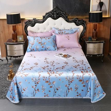 91家纺网 家纺一手货源 找家纺 （总）青竹苑 2021冰丝席床单款可水洗折叠天丝空调席三件套