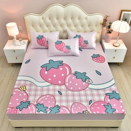 91家纺网 家纺一手货源 找家纺 （总）同田 2023新款大版冰丝床笠凉席三件套空调软席