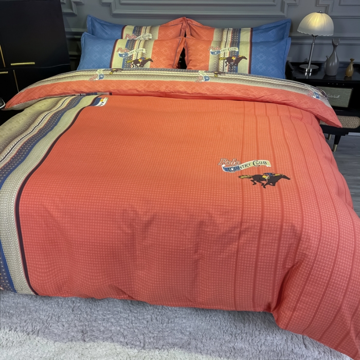 91家纺网 家纺一手货源 找家纺 金爱家 2021新款全棉13372四件套条格简约系列 欧派