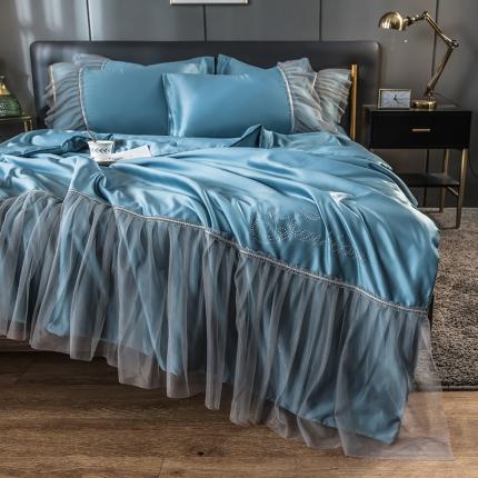 91家纺网 家纺一手货源 找家纺 （总）丽莱美家纺 2024爆款水洗真丝夏被四件套