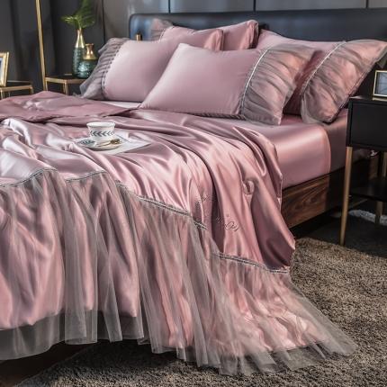 91家纺网 家纺一手货源 找家纺 （总）丽莱美家纺 2024爆款水洗真丝夏被四件套