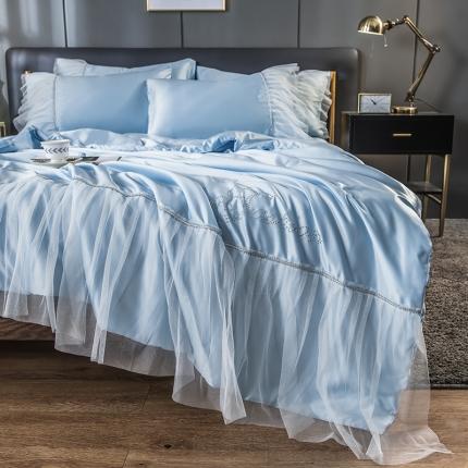 91家纺网 家纺一手货源 找家纺 （总）丽莱美家纺 2024爆款水洗真丝夏被四件套