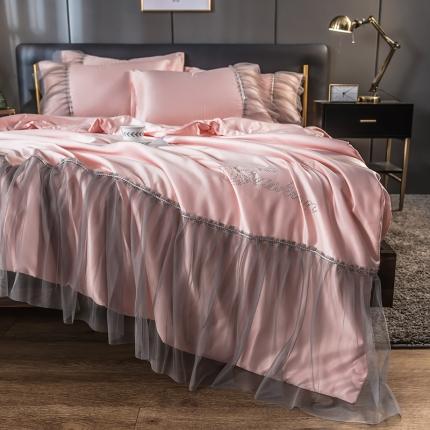 91家纺网 家纺一手货源 找家纺 （总）丽莱美家纺 2024爆款水洗真丝夏被四件套