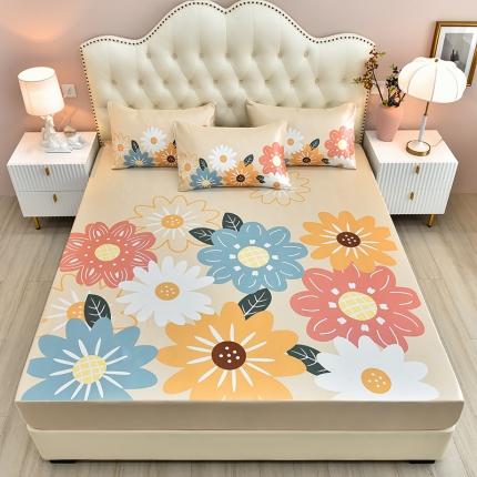 同田 2023新款大版冰丝床笠凉席三件套空调软席 初夏