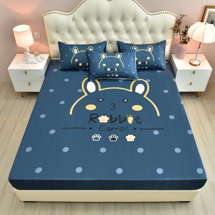 同田 2023新款大版冰丝床笠凉席三件套空调软席 大脸兔