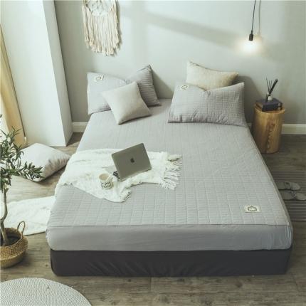 91家纺网 家纺一手货源 找家纺 （总）菊上 2021新款日式-水洗棉床笠（全棉夹棉款）