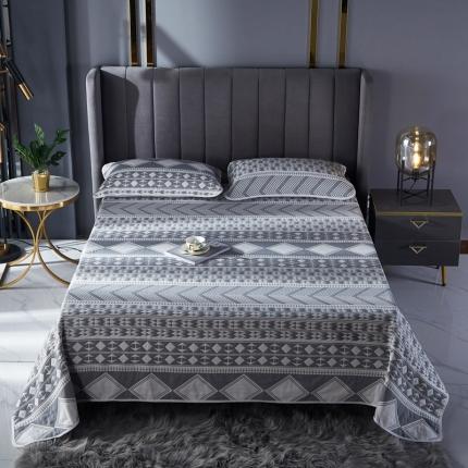 91家纺网 家纺一手货源 找家纺 （总）朴尔 2021新款全棉六层纱布凉席床单床盖