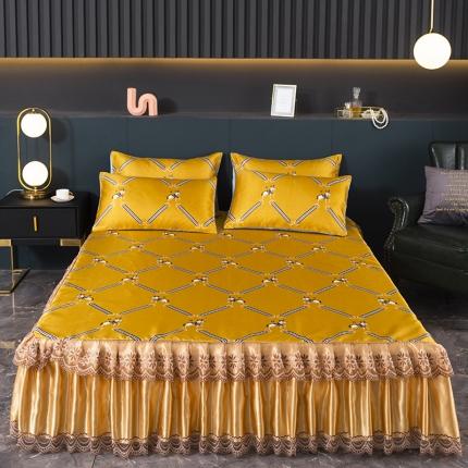 91家纺网 家纺一手货源 找家纺 （总）迷仙巢2021新款冰丝凉席（床裙款）