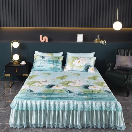 91家纺网 家纺一手货源 找家纺 （总）迷仙巢2021新款冰丝凉席（床裙款）