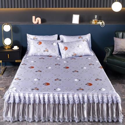 91家纺网 家纺一手货源 找家纺 （总）迷仙巢2021新款冰丝凉席（床裙款）