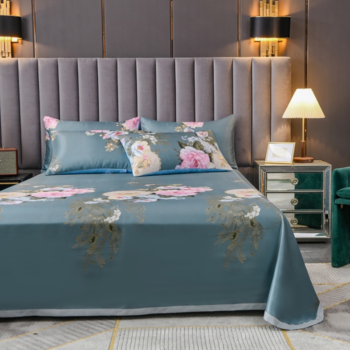 91家纺网 家纺一手货源 找家纺 （总）迷仙巢2021新款印花冰丝凉席（床单款）