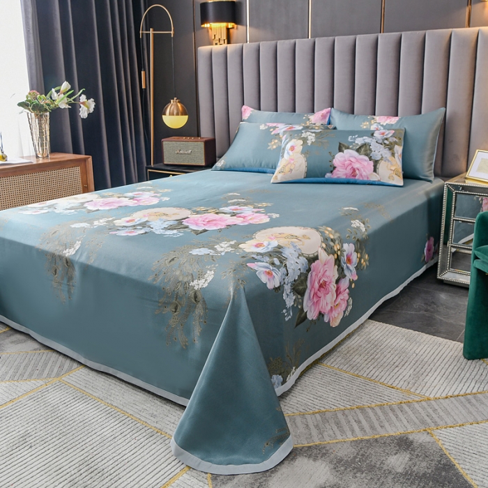 91家纺网 家纺一手货源 找家纺 （总）迷仙巢2021新款印花冰丝凉席（床单款）