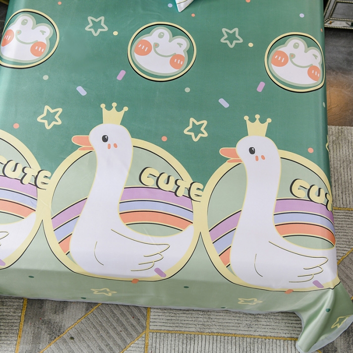 91家纺网 家纺一手货源 找家纺 迷仙巢2021新款印花冰丝凉席（床单款） 动物乐园