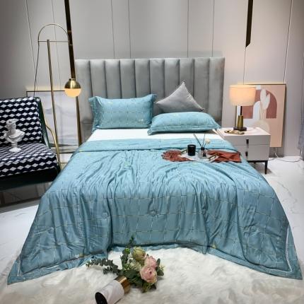 棉生活家纺 2022新款莫代尔天丝夏被 卡洛特-绿