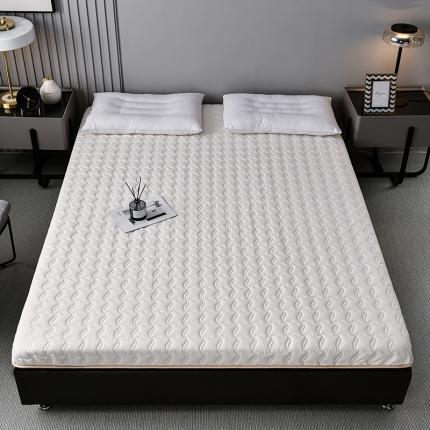 宇煊床垫 2021新款双人大豆纤维床垫 牛奶白厚度5cm